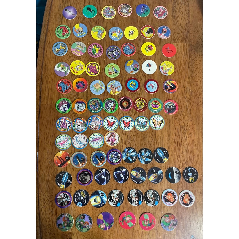 Whammer Slammer POGs Lot of 83 Vintage